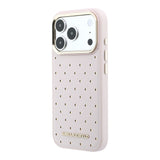 Husa telefon pentru Apple iPhone 17 Pro Max, Karl Lagerfeld, PU Perforated Gold Dots, MagSafe, Roz