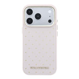 Husa telefon pentru Apple iPhone 17 Pro Max, Karl Lagerfeld, PU Perforated Gold Dots, MagSafe, Roz