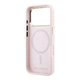 Husa telefon pentru Apple iPhone 17 Pro, Karl Lagerfeld, PU Perforated Gold Dots, MagSafe, Roz