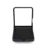 Husa telefon pentru Samsung Galaxy Z Flip 8, PU Saffiano Karl and Choupette, Neagra