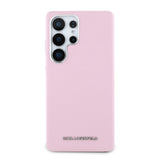 Husa cu inel Karl Lagerfeld compatibila cu Galaxy S25 Ultra, piele PU, Roz