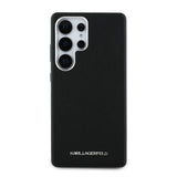 Husa cu inel Karl Lagerfeld compatibila cu Galaxy S25 Ultra, piele, Negru