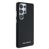 Husa cu inel Karl Lagerfeld compatibila cu Galaxy S25 Ultra, piele, Negru