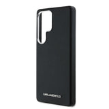 Husa cu inel Karl Lagerfeld compatibila cu Galaxy S25 Ultra, piele, Negru