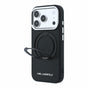 Husa telefon Karl Lagerfeld pentru Apple iPhone 18 Pro / 17 Pro, PU Saffiano, Ring Stand, MagSafe, Neagra
