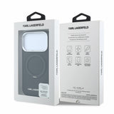 Husa telefon Karl Lagerfeld pentru Apple iPhone 18 Pro / 17 Pro, PU Saffiano, Ring Stand, MagSafe, Neagra