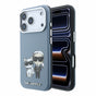 Husa spate Karl Lagerfeld pentru Apple iPhone 18 Pro Max / 17 Pro Max, PU Semi Wrap, Smooth Sketch Bodies, MagSafe, Albastră