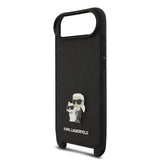 Husa Karl Lagerfeld compatibila cu iPhone 17 Air, piele eco PU Saffiano, Negru