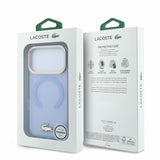 Husa telefon LACOSTE pentru Apple iPhone 18 Pro Max / 17 Pro Max, IML Shockproof Petit Pique Gold Logo MagSafe, Albastră