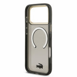 Husa telefon LACOSTE IML Shockproof Petit Pique MagSafe pentru Apple iPhone 17 Pro / 18 Pro, Neagra