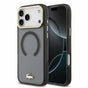 Husa telefon LACOSTE IML Shockproof Petit Pique MagSafe pentru Apple iPhone 17 Pro / 18 Pro, Neagra