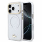 Husa telefon LACOSTE IML Shockproof Petit Pique Gold Logo MagSafe pentru Apple iPhone 17 Pro / 18 Pro, Transparenta