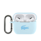 Husa, Lacoste AirPods Pro Silicon Lichid Logo Crocodil Omax 7df7e7, Alb