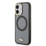 Husa Lacoste compatibila cu iPhone 17, MagSafe/Magnetic, TPU, Negru