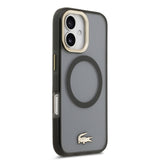Husa Lacoste compatibila cu iPhone 17, MagSafe/Magnetic, TPU, Negru