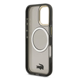Husa Lacoste compatibila cu iPhone 17, MagSafe/Magnetic, TPU, Negru