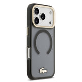Husa telefon pentru Apple iPhone 17 Pro, PC/TPU, Finisaj Frosted, Logo Auriu, MagSafe, Neagra