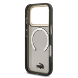 Husa telefon pentru Apple iPhone 17 Pro, PC/TPU, Finisaj Frosted, Logo Auriu, MagSafe, Neagra