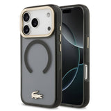 Husa telefon pentru Apple iPhone 17 Pro, PC/TPU, Finisaj Frosted, Logo Auriu, MagSafe, Neagra