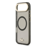 Husa Lacoste compatibila cu iPhone 17 Air, MagSafe/Magnetic, TPU, Negru