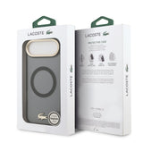 Husa Lacoste compatibila cu iPhone 17 Air, MagSafe/Magnetic, TPU, Negru