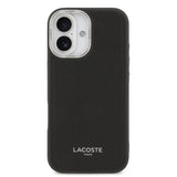 Husa Lacoste compatibila cu iPhone 17, MagSafe/Magnetic, piele PU, Negru