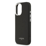 Husa Lacoste compatibila cu iPhone 17, MagSafe/Magnetic, piele PU, Negru