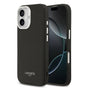 Husa Lacoste compatibila cu iPhone 17, MagSafe/Magnetic, piele PU, Negru