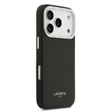 Husa Lacoste compatibila cu iPhone 17 Pro, MagSafe/Magnetic, piele PU, Negru