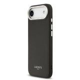 Husa Lacoste compatibila cu iPhone 17 Air, MagSafe/Magnetic, piele PU, Negru