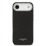 Husa Lacoste compatibila cu iPhone 17 Air, MagSafe/Magnetic, piele PU, Negru