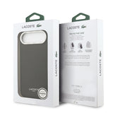 Husa Lacoste compatibila cu iPhone 17 Air, MagSafe/Magnetic, piele PU, Negru