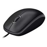 Mouse cu cablu Logitech M100, Negru