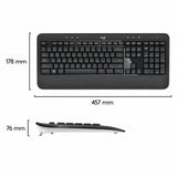 Tastatura si Mouse Wireless Logitech MK540 Advanced, Negru