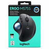Mouse wireless Logitech M575S ERGO, Gri-Albastru