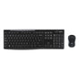 Set tastatură și mouse wireless Logitech MK270, Negru