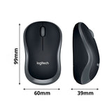 Set tastatură și mouse wireless Logitech MK270, Negru