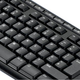Set tastatură și mouse wireless Logitech MK270, Negru