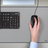 Set tastatură și mouse cu fir Logitech MK120, Negru