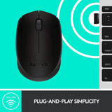Mouse wireless Logitech M171, Negru
