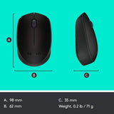 Mouse wireless Logitech M171, Negru