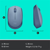 Mouse wireless Logitech M171, Albastru