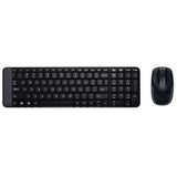 Set tastatură și mouse wireless Logitech MK220, Negru