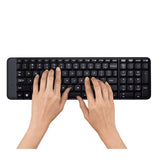 Set tastatură și mouse wireless Logitech MK220, Negru