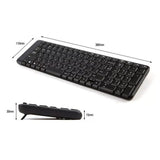 Set tastatură și mouse wireless Logitech MK220, Negru