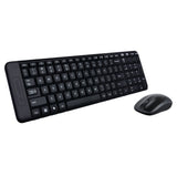 Set tastatură și mouse wireless Logitech MK220, Negru