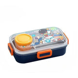 Lunch box, Portocaliu-Albastru