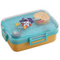Lunch box, Albastru-Portocaliu