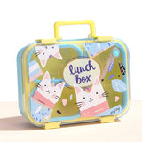Lunch box, Galben-Albastru