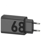 Incarcator Motorola 220V 68W USB-C TurboPower GaN cu Cablu USB-C, Negru